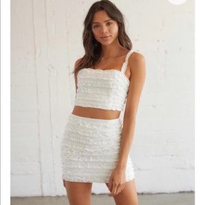 American Threads Heartbreaker Ruffle Skirt Set